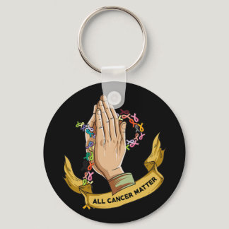 All Cancer Matters Awareness Day Pray  Keychain