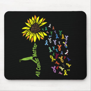 All Cancer Matters Awareness Day Ribbon Mouse Pad