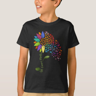 All Cancer Matters Awareness Day Sunflower Ribbon  T-Shirt