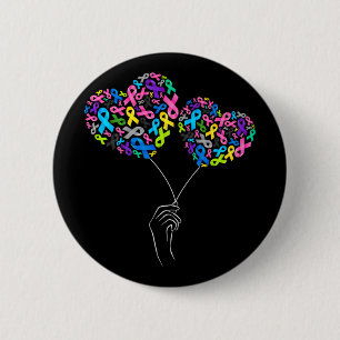 All Cancer Matters Awareness Fight All Cancer Ribb Button