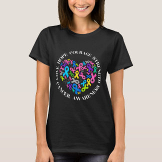 All Cancer Matters Awareness Fight All Cancer Ribb T-Shirt