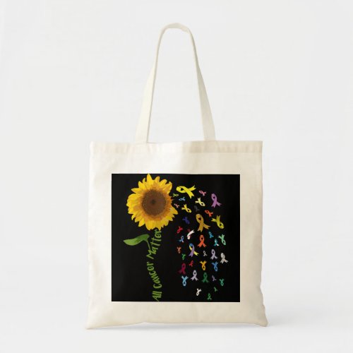 All Cancer Matters Awareness Support World Cancer  Tote Bag