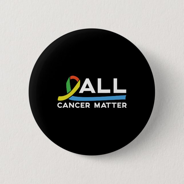All Cancer Problem World Cancer Day 1  Button (Front)