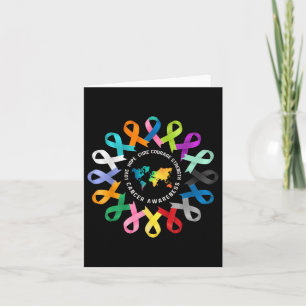 All Cancer S Awareness Fight Cancer Ribbon Support Card