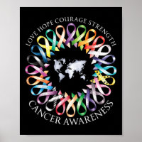 All Cancer S Survivors Awareness Fight Ribbon Supp