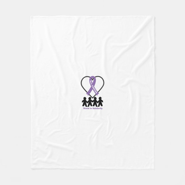 All Cancer Solidarity Fleece Blanket (Front)