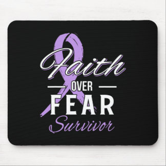 All Cancer Survivor Faith Over Fear Christian Gift Mouse Pad