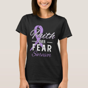 All Cancer Survivor Faith Over Fear Christian Gift T-Shirt