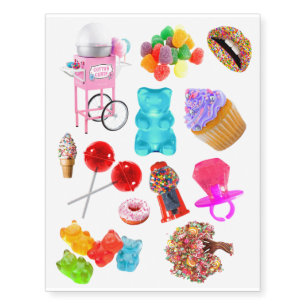 All Candy Temporary Tattoos