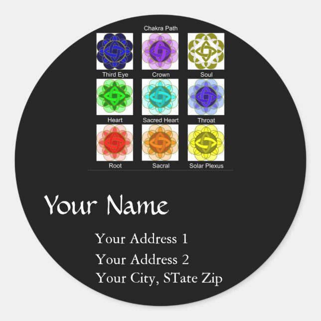 "All Chakra Balancing" Address Label (Front)