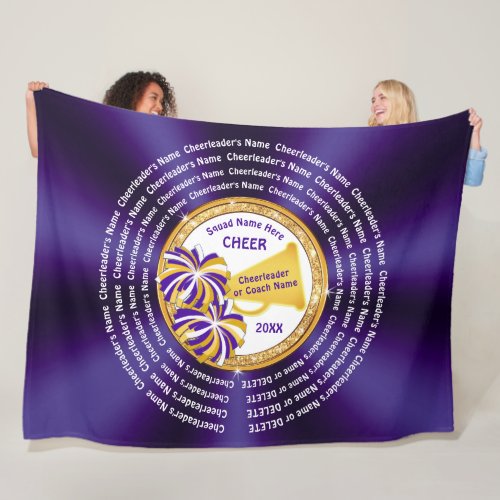 All Cheerleaders Names Cheer Coach Gift Ideas  Fleece Blanket