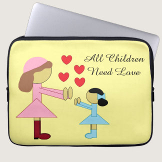 All Children Need Love Laptop Sleeve