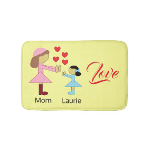 All Children Need Love: Light Yellow Bath Mat
