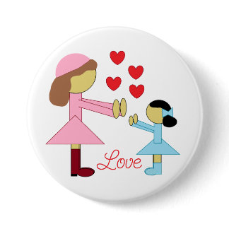 All Children Need Love: White Button