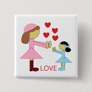 All Children Need Love:  White Button