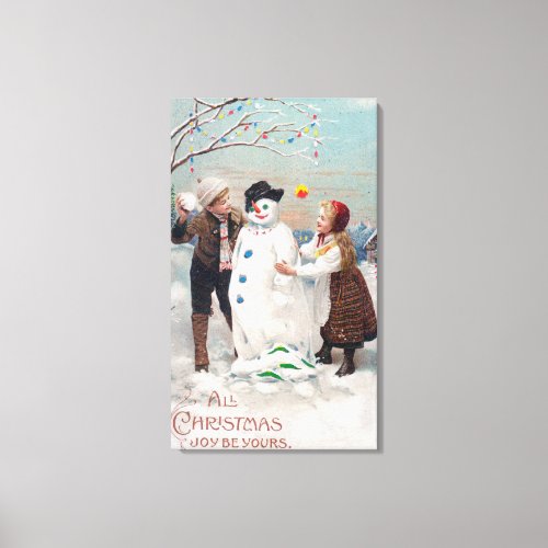 All Christmas Joy Be Yours Canvas Print