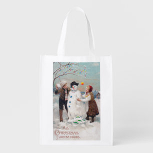 All Christmas Joy Be Yours Grocery Bag