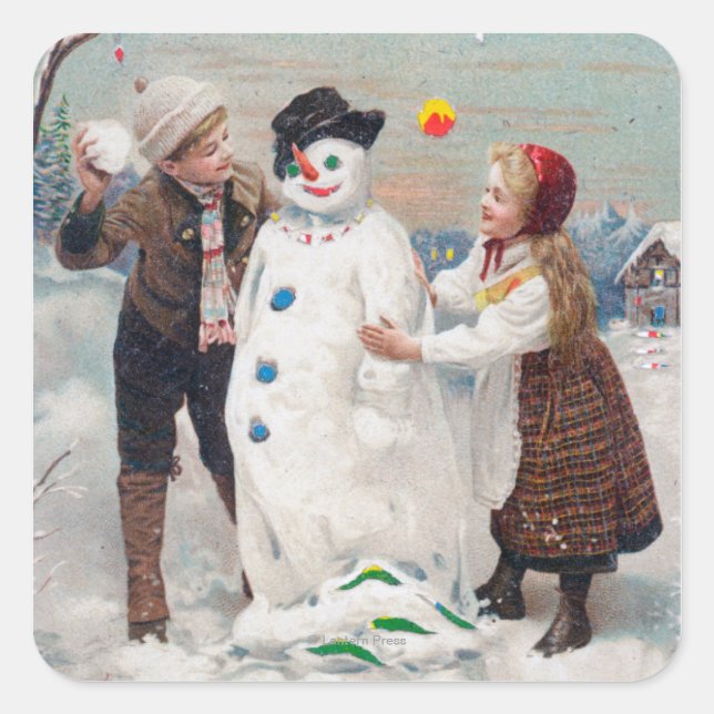 All Christmas Joy Be Yours Square Sticker (Front)