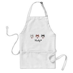 All Color Husky Love Adult Apron