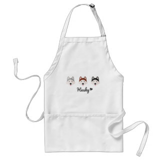 All Color Husky Love Adult Apron