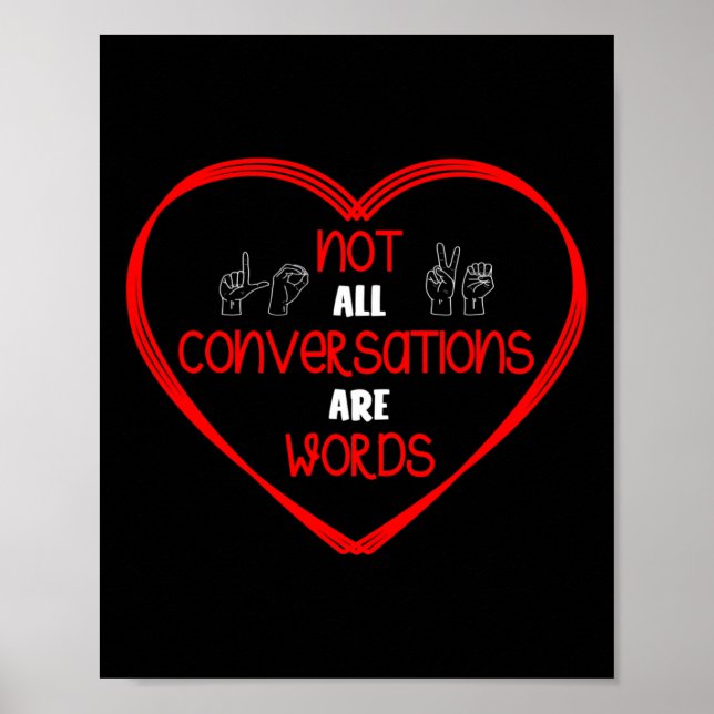 All Conversations Are Words Sign Language Awarenes (Front)