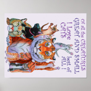 All Creature Great and Small Cats! Poster small