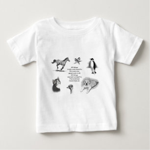 All Creatures Great And Small: Animals: Scripture Baby T-Shirt
