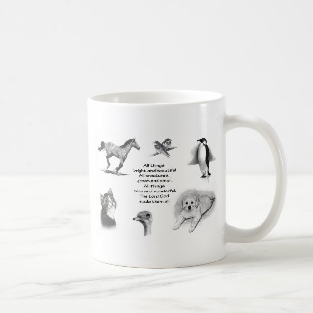 All Creatures Great And Small: Animals: Scripture Coffee Mug (Right)