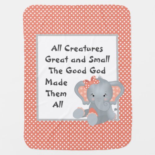 All Creatures Great And Small Baby Blanket