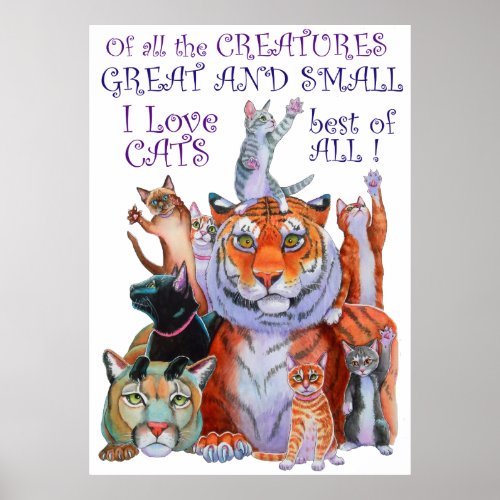 All Creatures Great and Small Cats Poster