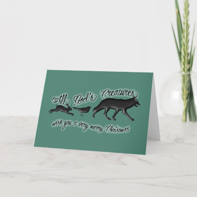 All Creatures Great and Small... Holiday Card (Front)