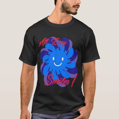 All Day Smiles Smiley Face T_Shirt