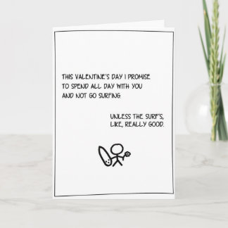 'All Day' - Surfing Valentine's Card