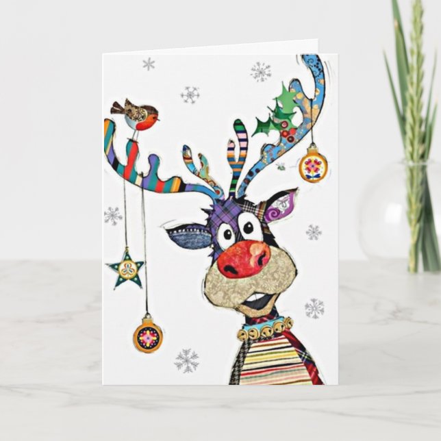 ALL DECKED OUT FOR CHRISTMAS JUST FOR YOU! CARD (Front)