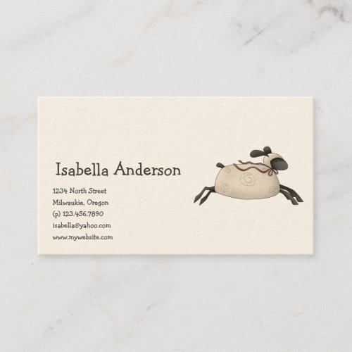 All dem Blessings  Sheep Business Card