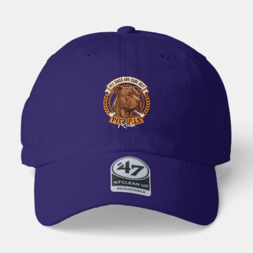 All Dogs Are Cool But Pitbulls Rule Dog Chain Bone 47 Brand Hat