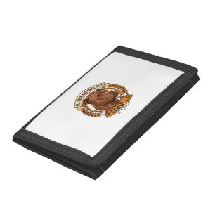 All Dogs Are Cool But Pitbulls Rule Dog Chain Bone Trifold Wallet