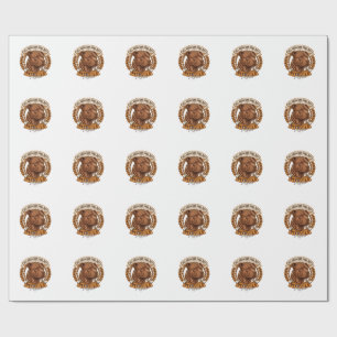 All Dogs Are Cool But Pitbulls Rule Dog Chain Bone Wrapping Paper