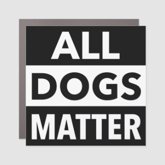 All Dogs Matter Bumper Car Magnet