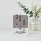 All Dressed UP Indie Vintage Mannequin N Machine Business Card (Standing Front)