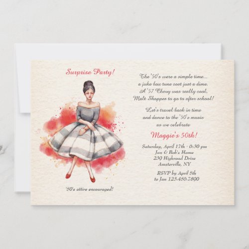 All Dressed Up Invitation