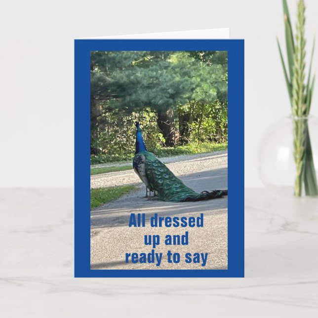 ALL DRESSED UP/READY TO SAY HAPPIEST BIRTHDAY WISH CARD (Front)