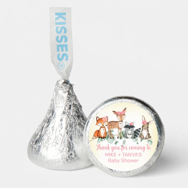 All editable Woodland Girl Shower Hershey kisses. Hershey®'s Kisses® (Front)