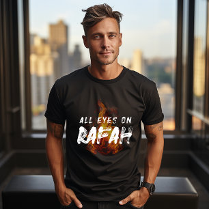 ALL EYES ON RAFAH black t-shirt for man