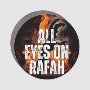 ALL EYES ON RAFAH - Rafah Gaza Palestine massacre  Car Magnet
