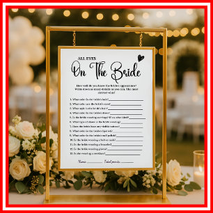 All Eyes on The Bride Bridal Shower Game