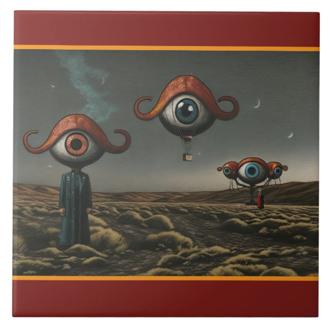 All Eyes on You Ceramic Tile (Front)