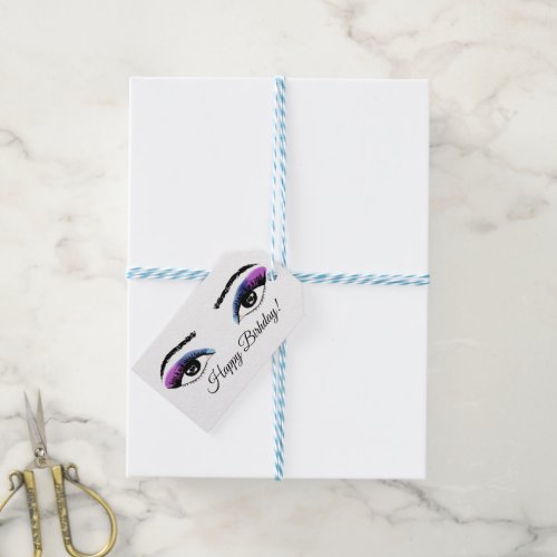 All Eyes on You Happy Birthday Gift Tags