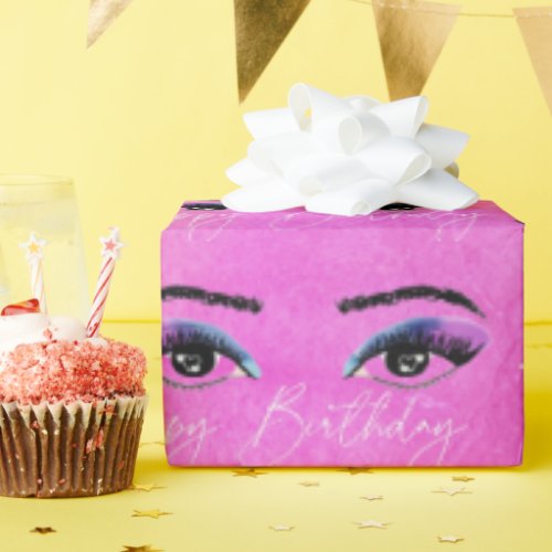 All Eyes on You Happy Birthday Wrapping Paper