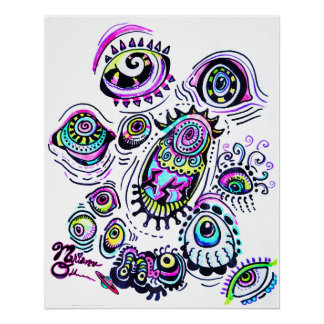 All Eyes On You M13 Color Art Poster